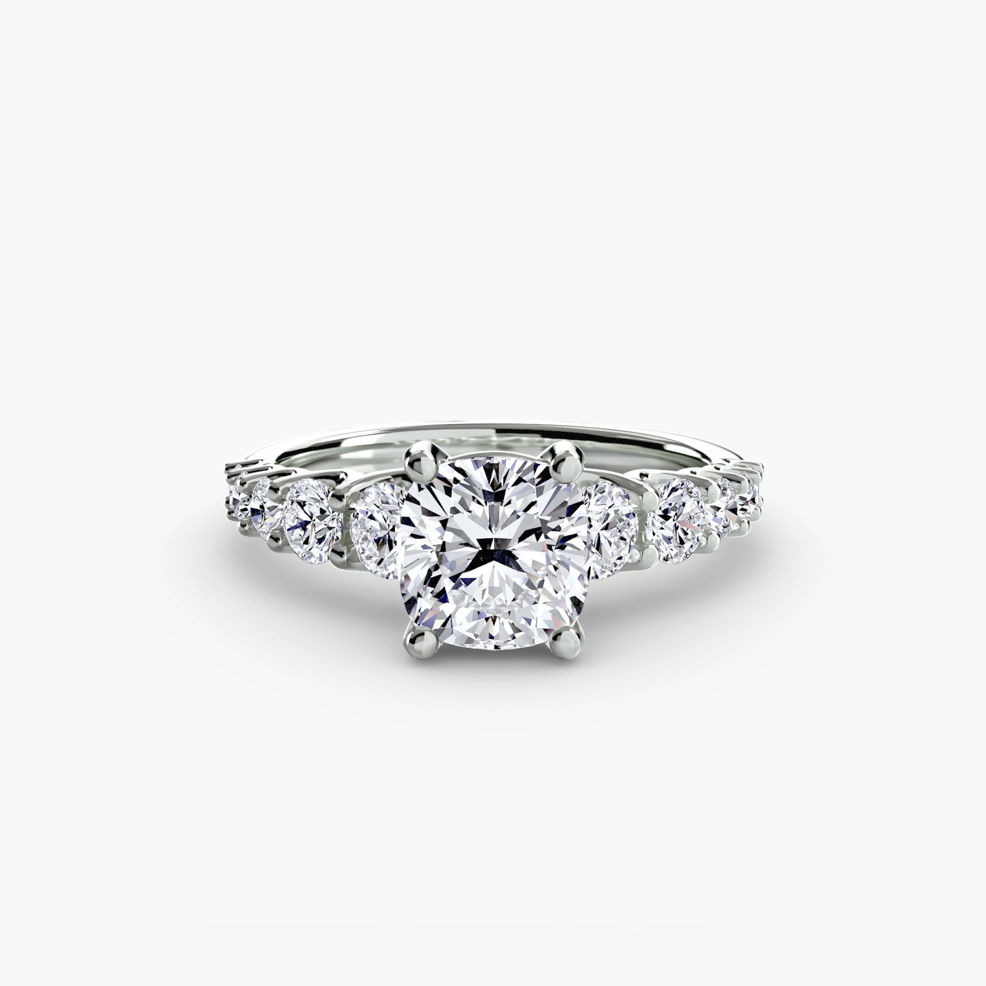 Anello con pietre scalate — montatura, gambo 2,3 mm