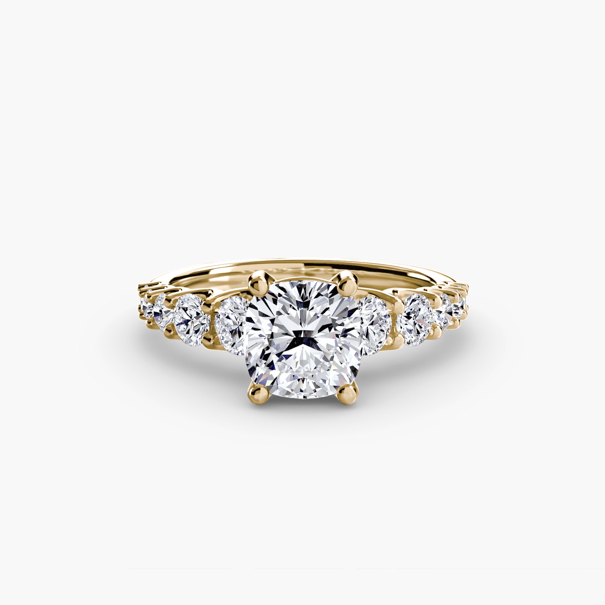 Anello con pietre scalate — montatura, gambo 2,3 mm