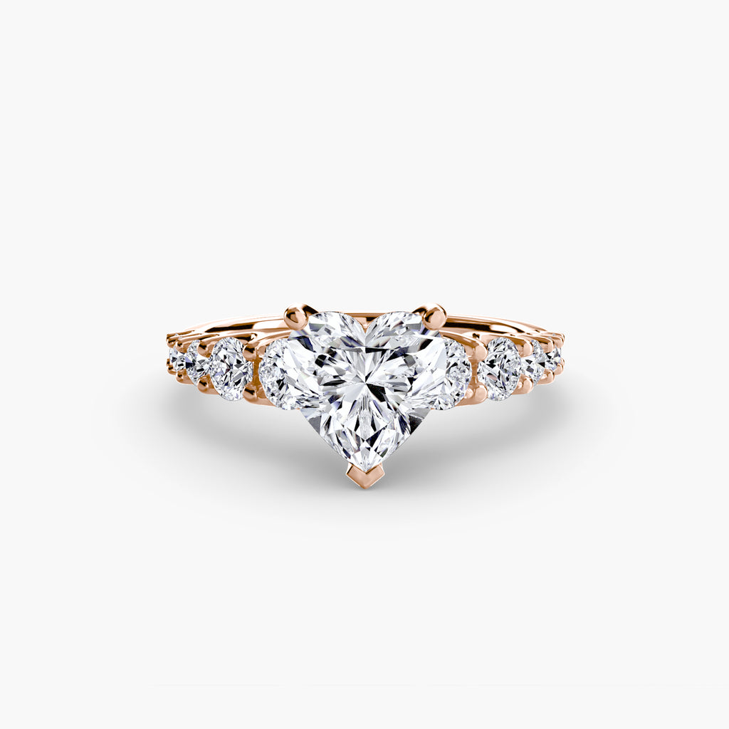 Anello con pietre scalate — montatura, gambo 2,3 mm