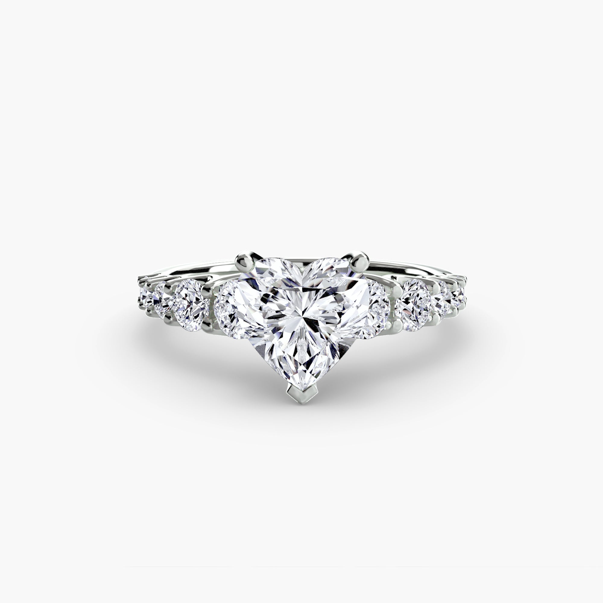 Anello con pietre scalate — montatura, gambo 2,3 mm