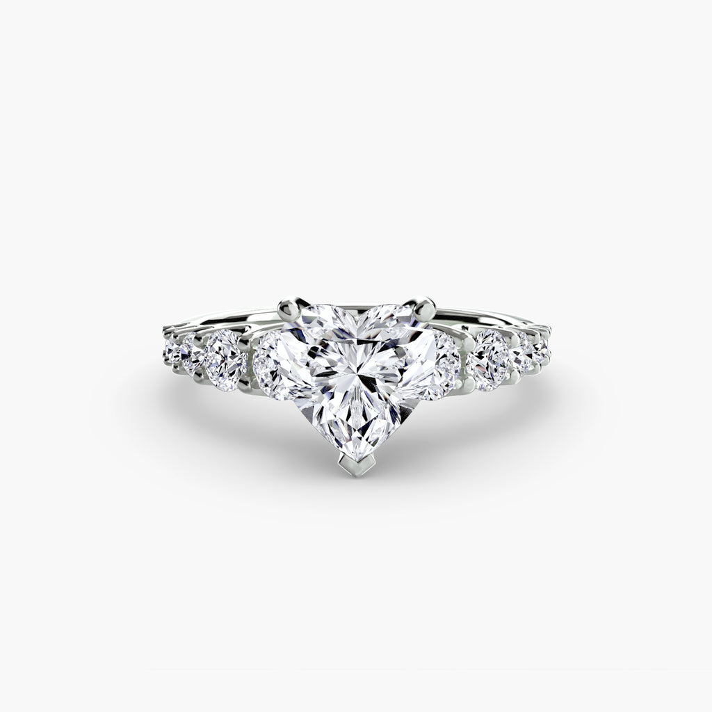 Anello con pietre scalate — montatura, gambo 2,3 mm