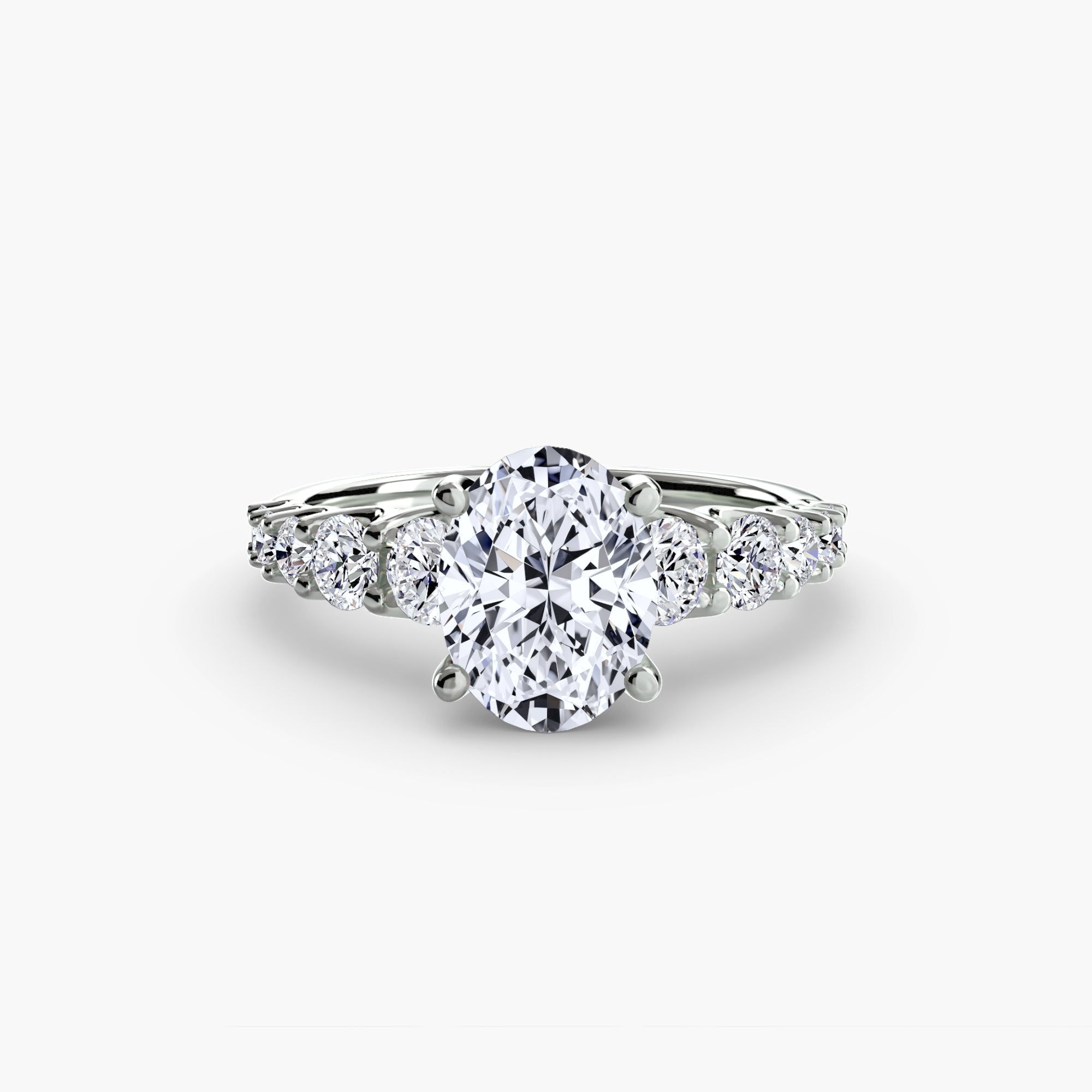 Anello con pietre scalate — montatura, gambo 2,3 mm