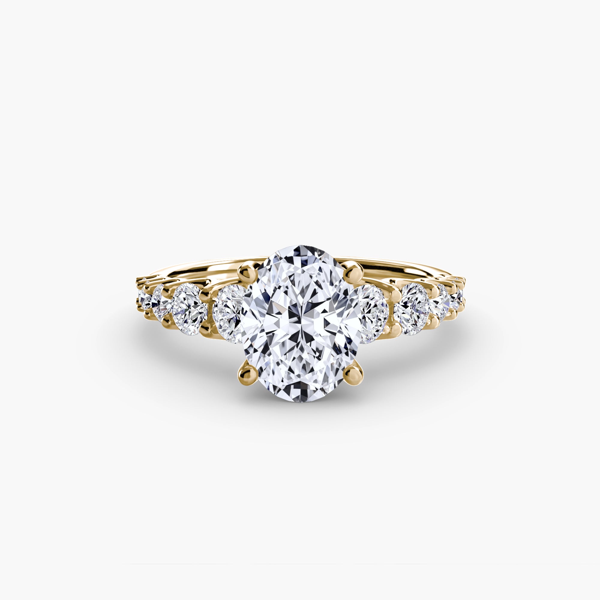 Anello con pietre scalate — montatura, gambo 2,3 mm