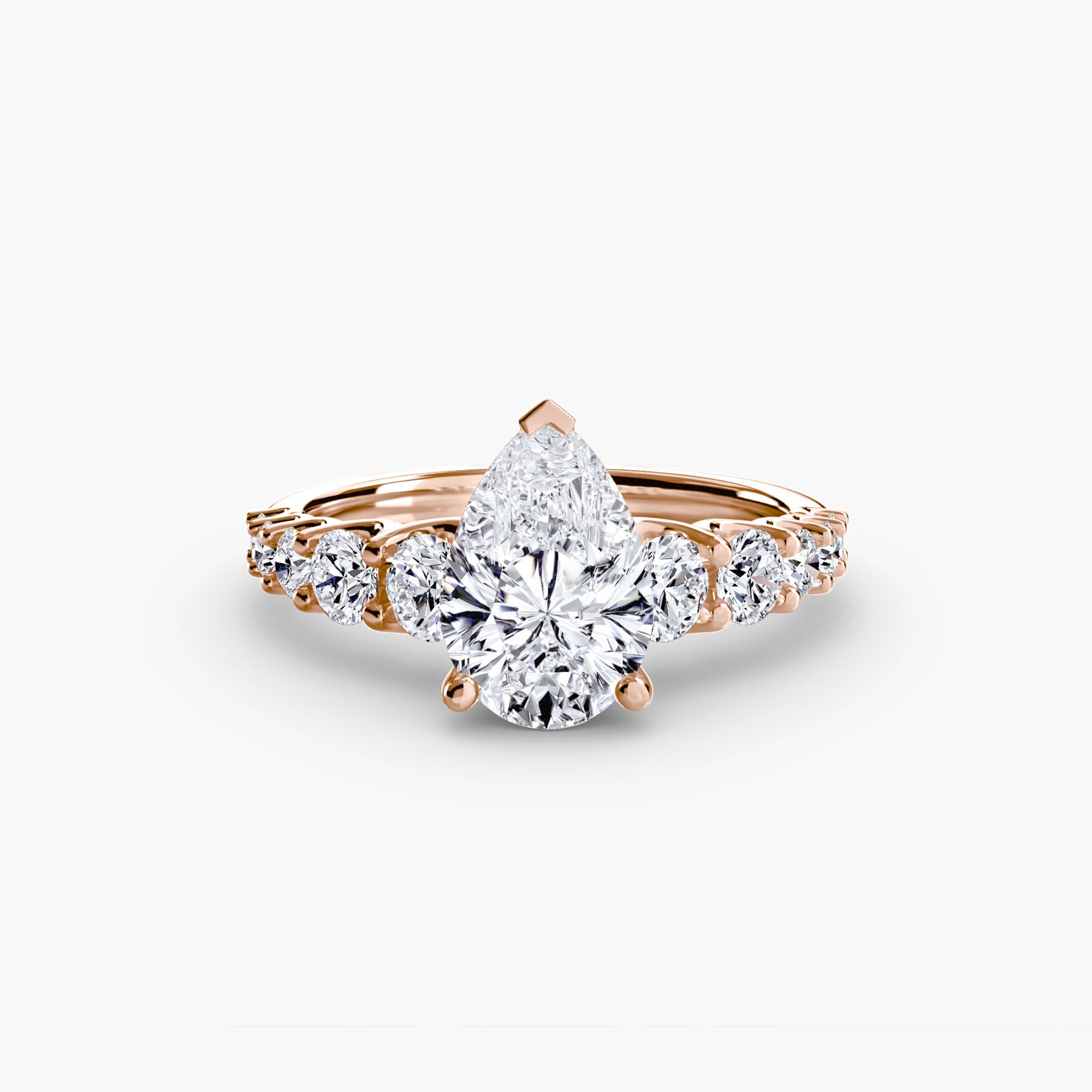 Anello con pietre scalate — montatura, gambo 2,3 mm
