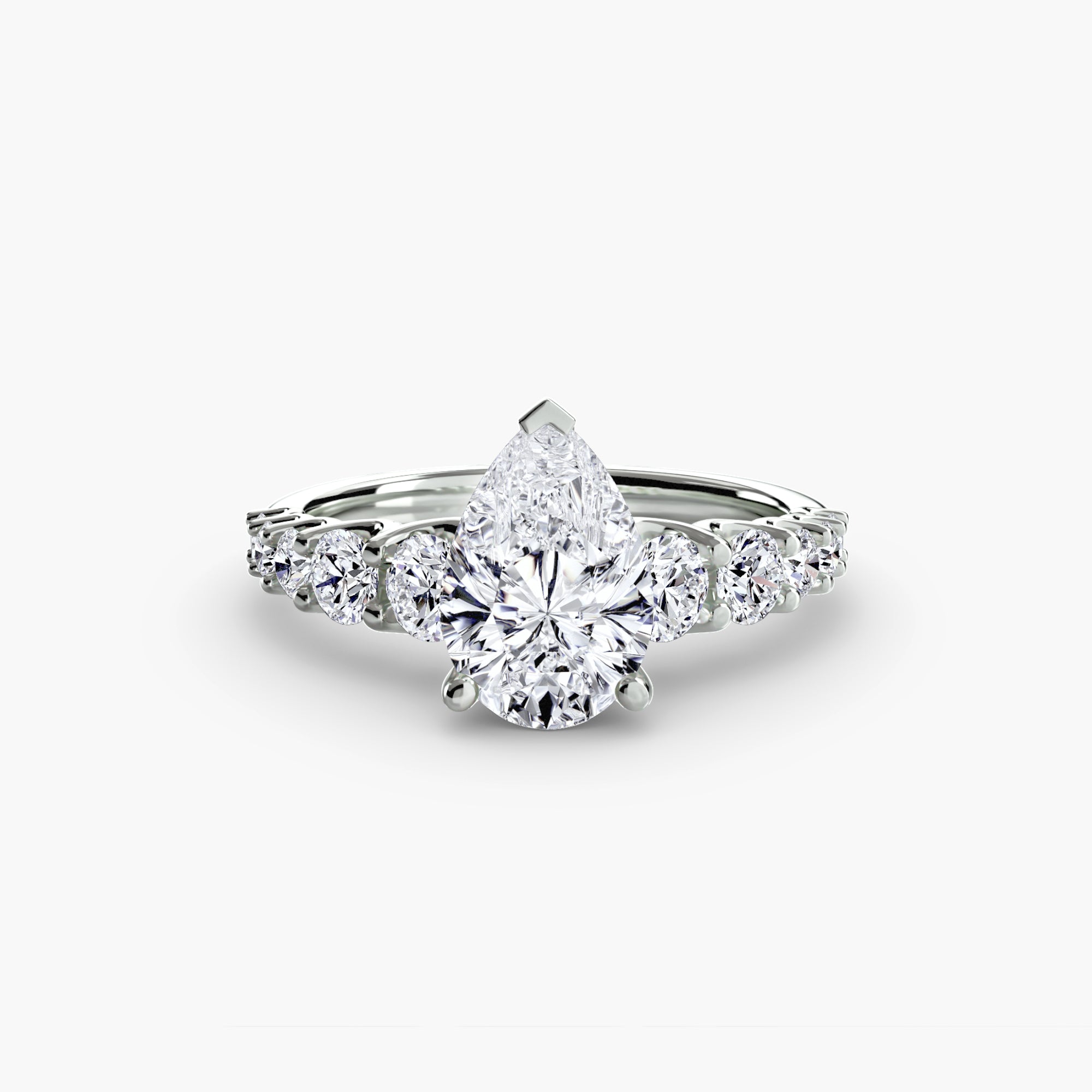 Anello con pietre scalate — montatura, gambo 2,3 mm
