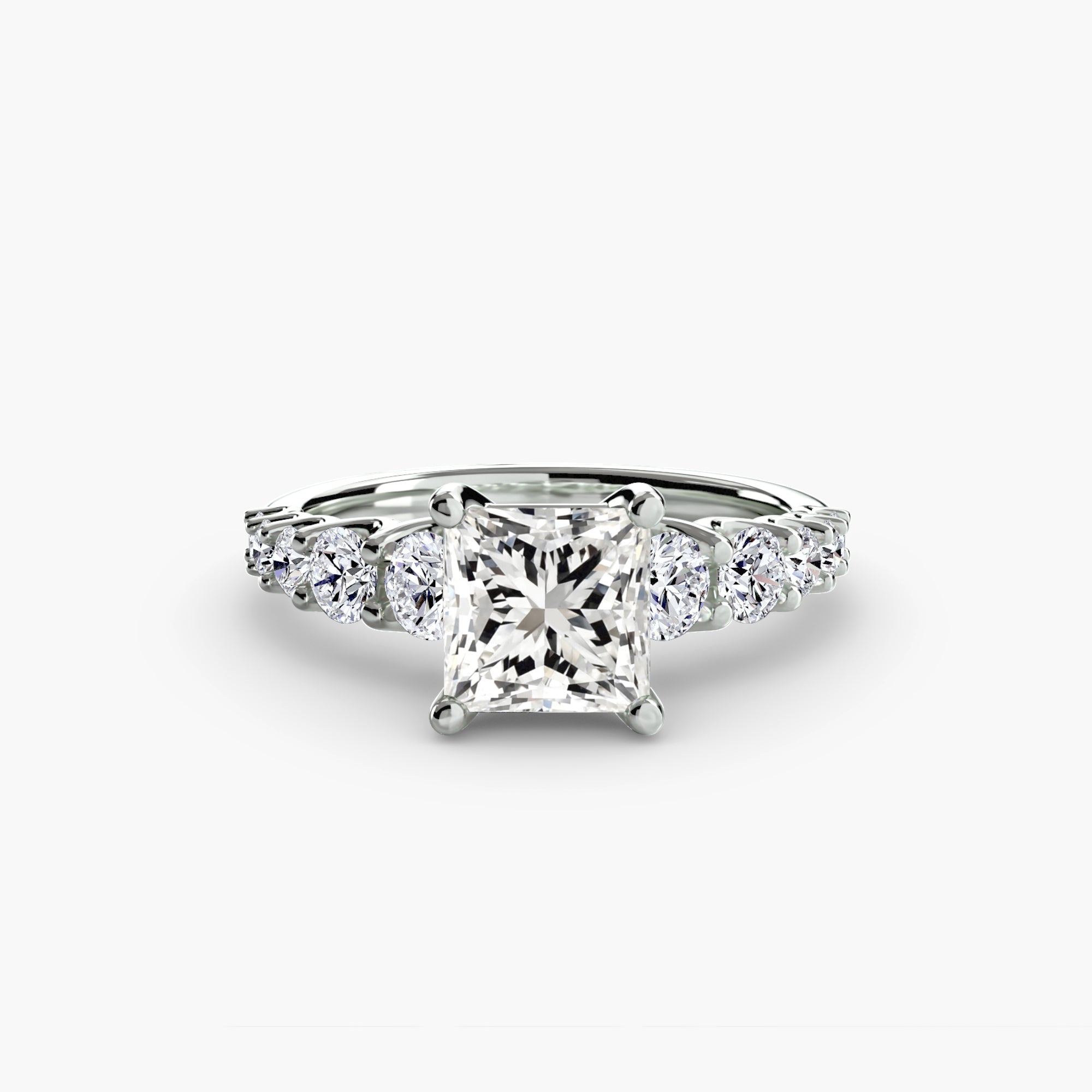 Anello con pietre scalate — montatura, gambo 2,3 mm