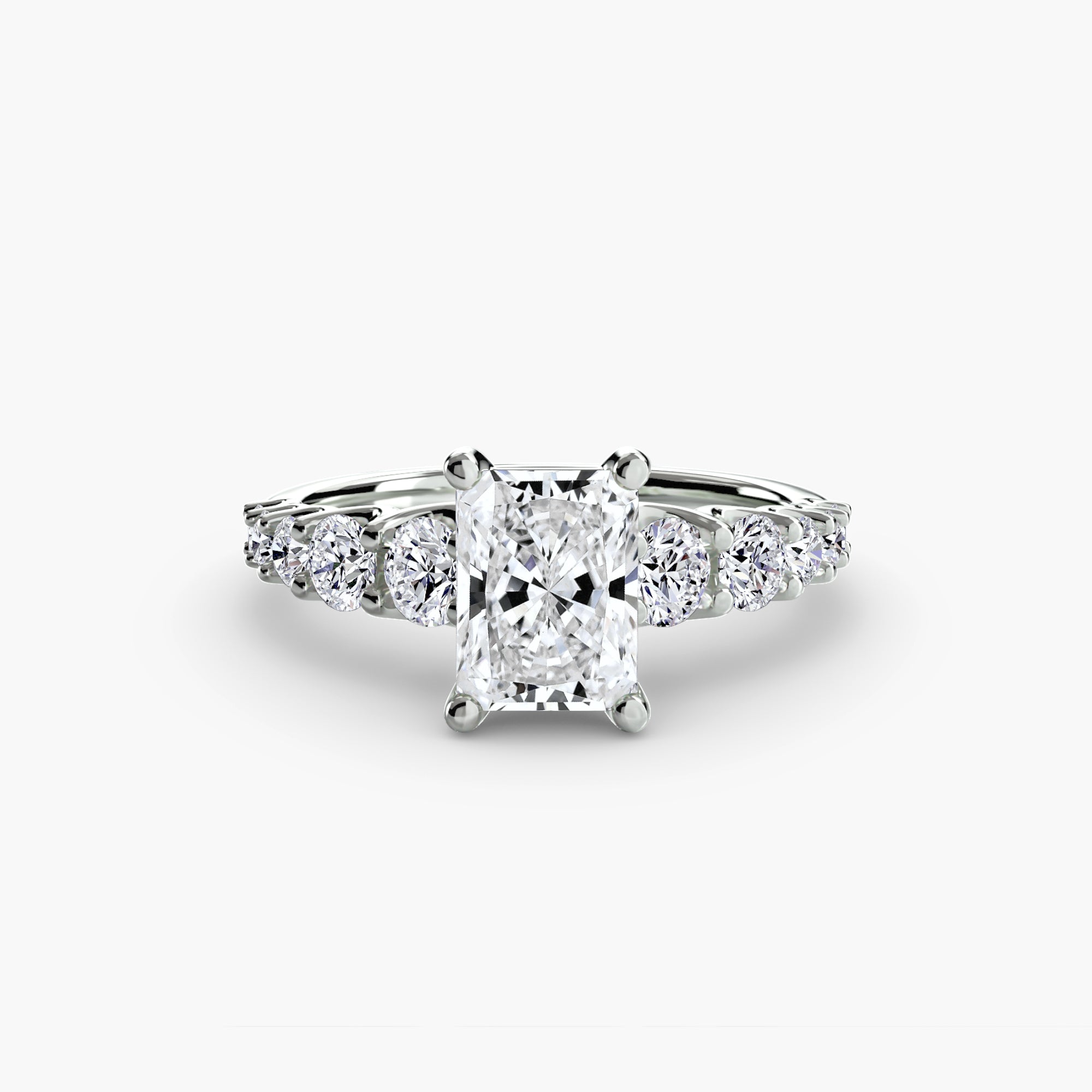 Anello con pietre scalate — montatura, gambo 2,3 mm