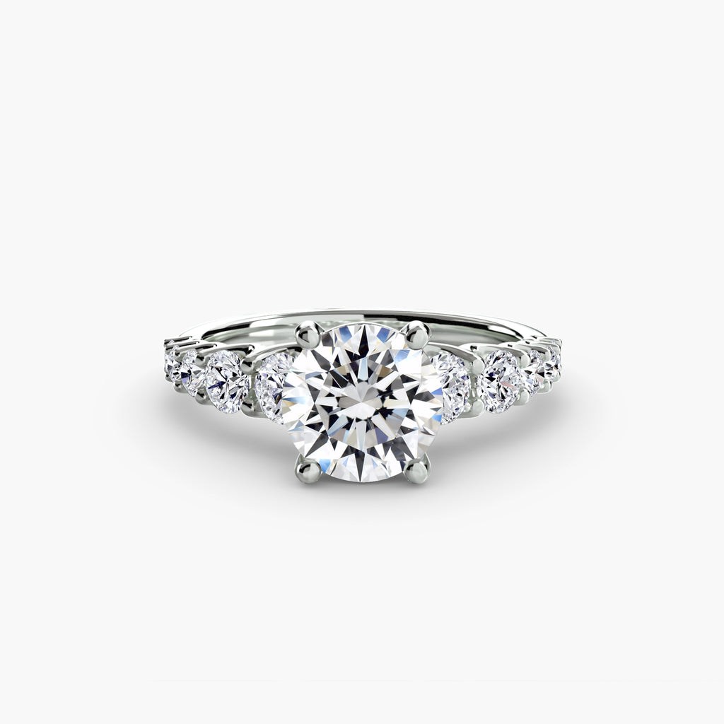 Anello con pietre scalate — montatura, gambo 2,3 mm