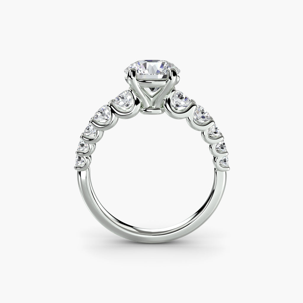 Anello con pietre scalate — montatura, gambo 2,3 mm