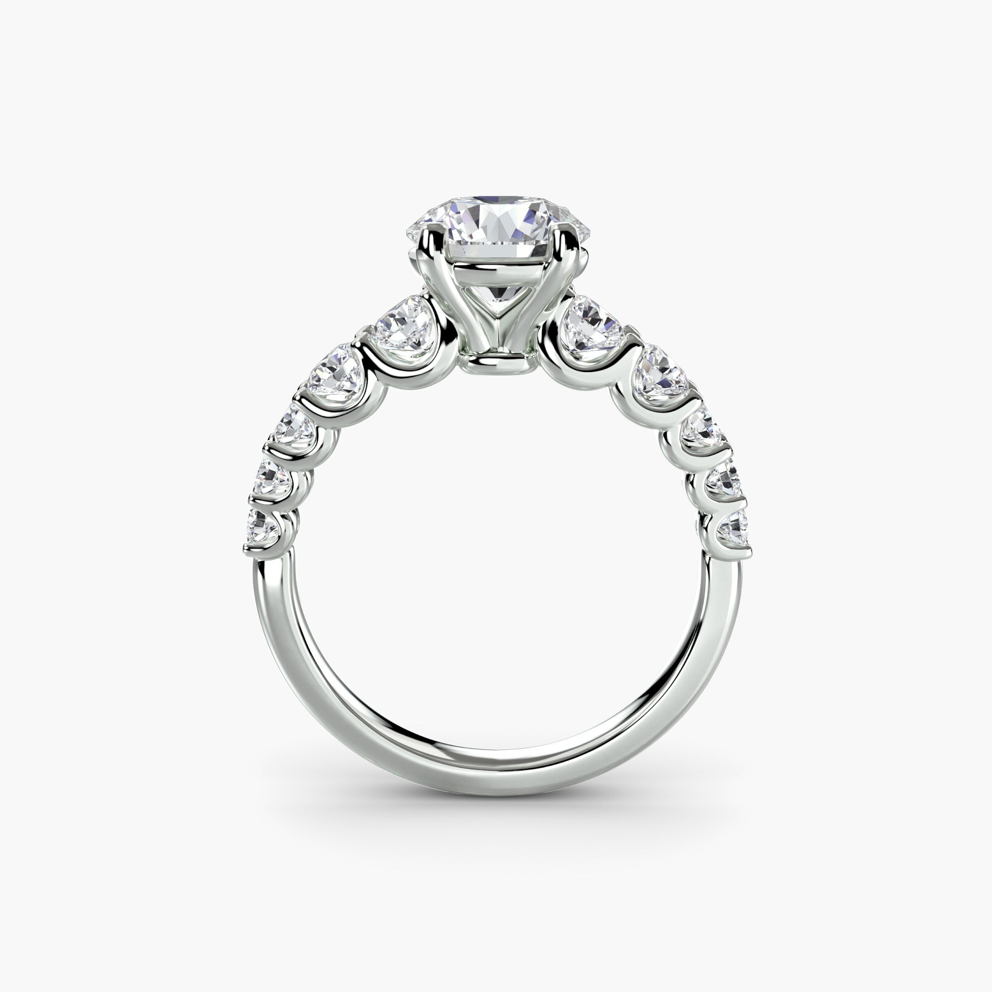 Anello con pietre scalate — montatura, gambo 2,3 mm