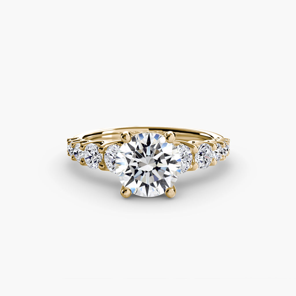 Anello con pietre scalate — montatura, gambo 2,3 mm