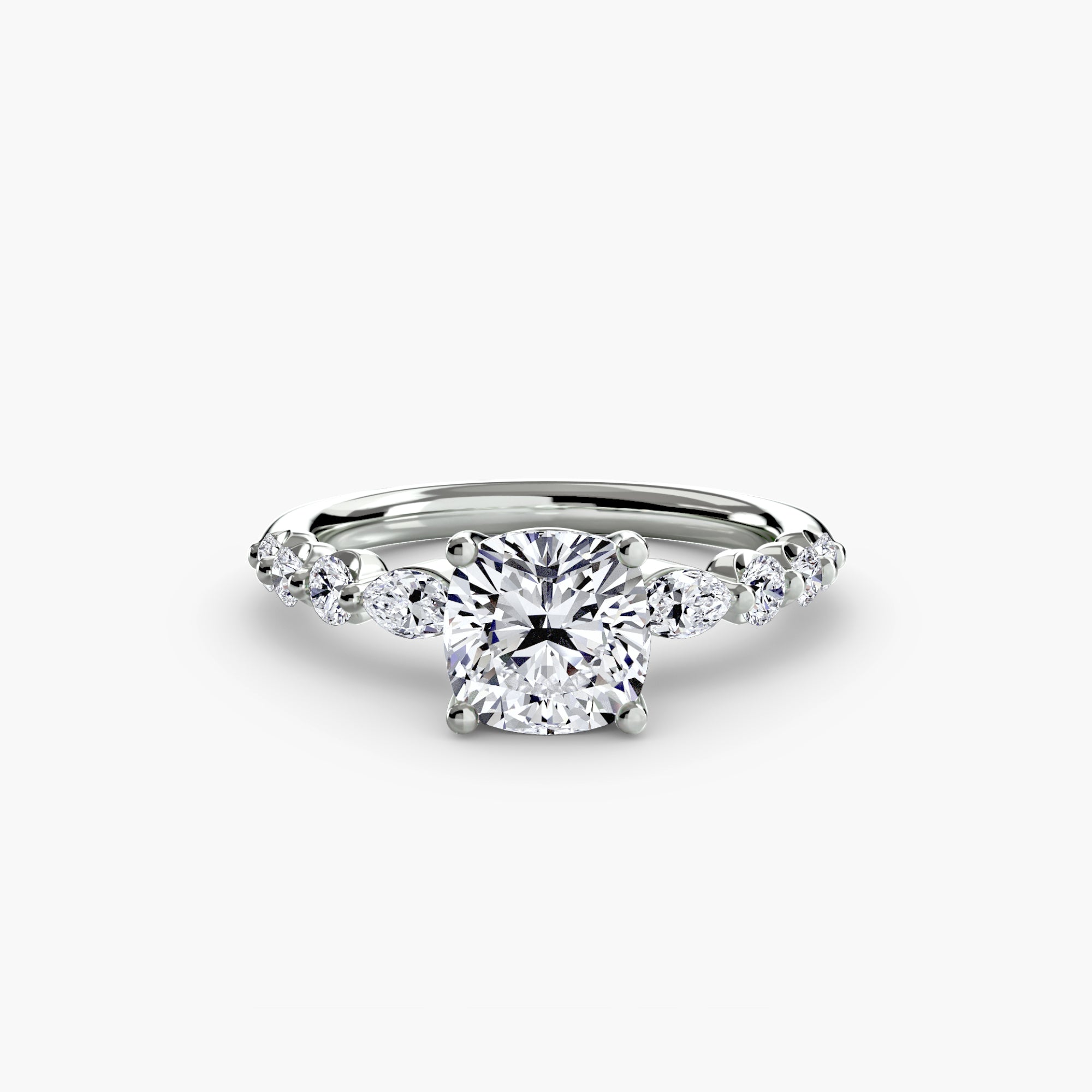 Anello a gradini con dettagli — montatura