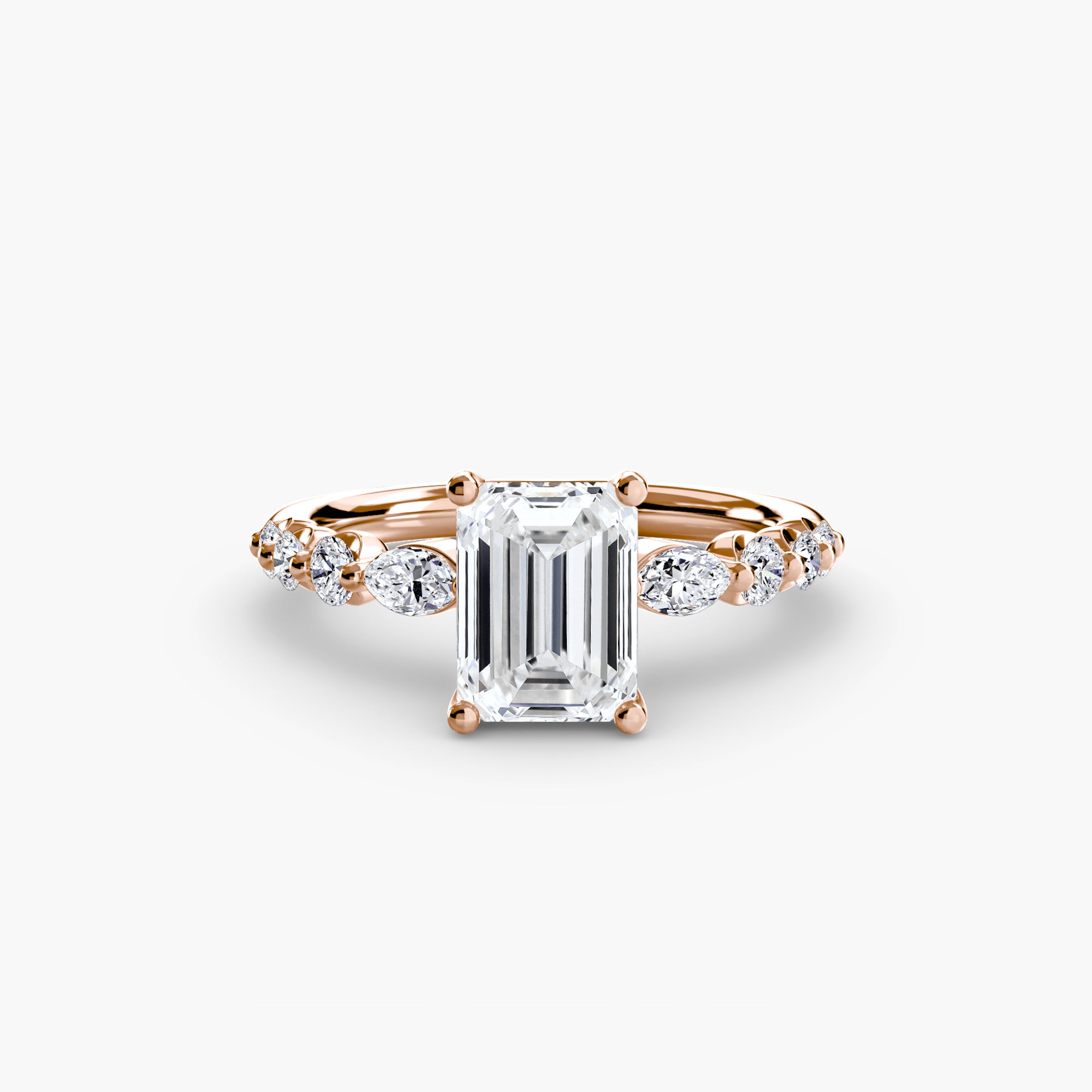 Anello a gradini con dettagli — montatura