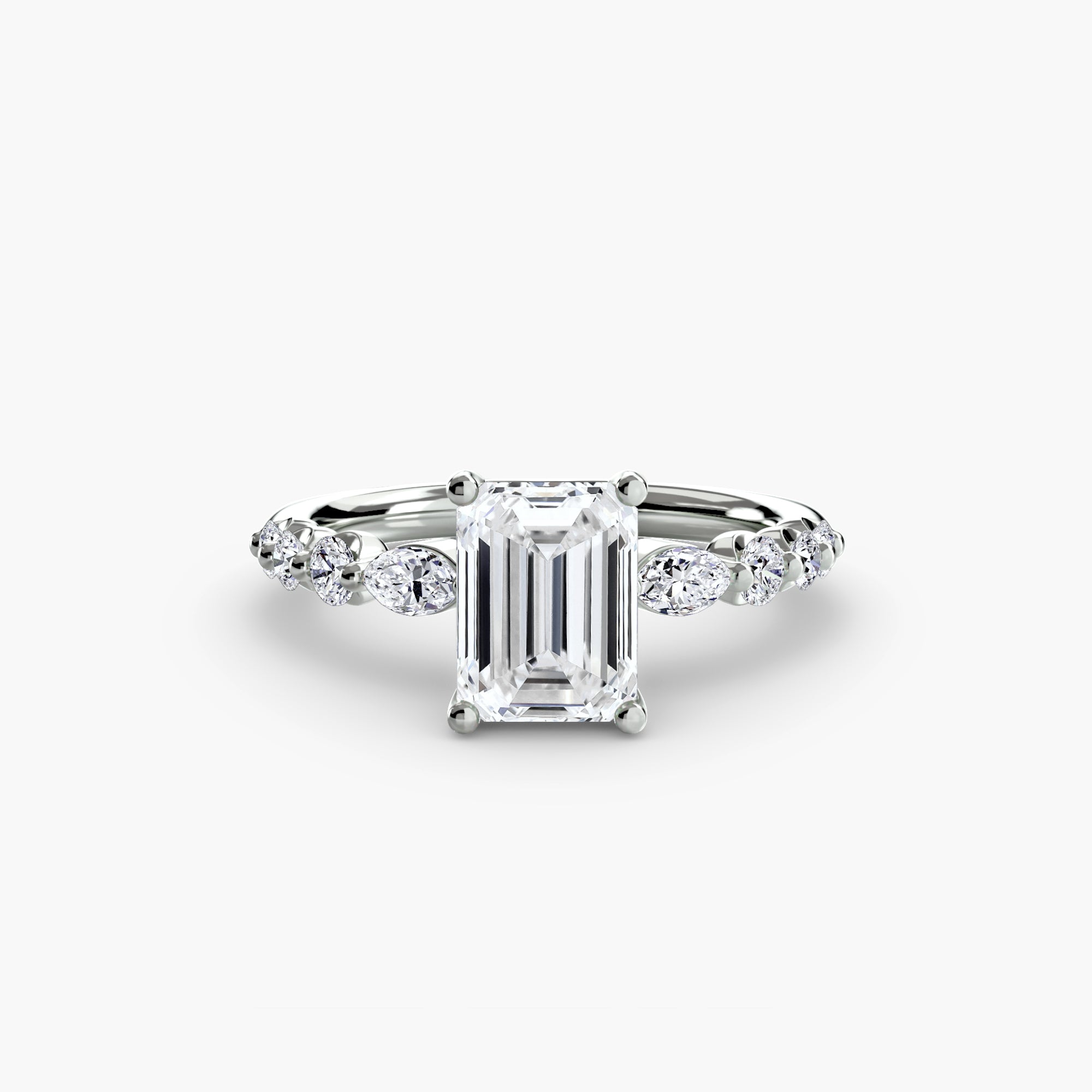 Anello a gradini con dettagli — montatura