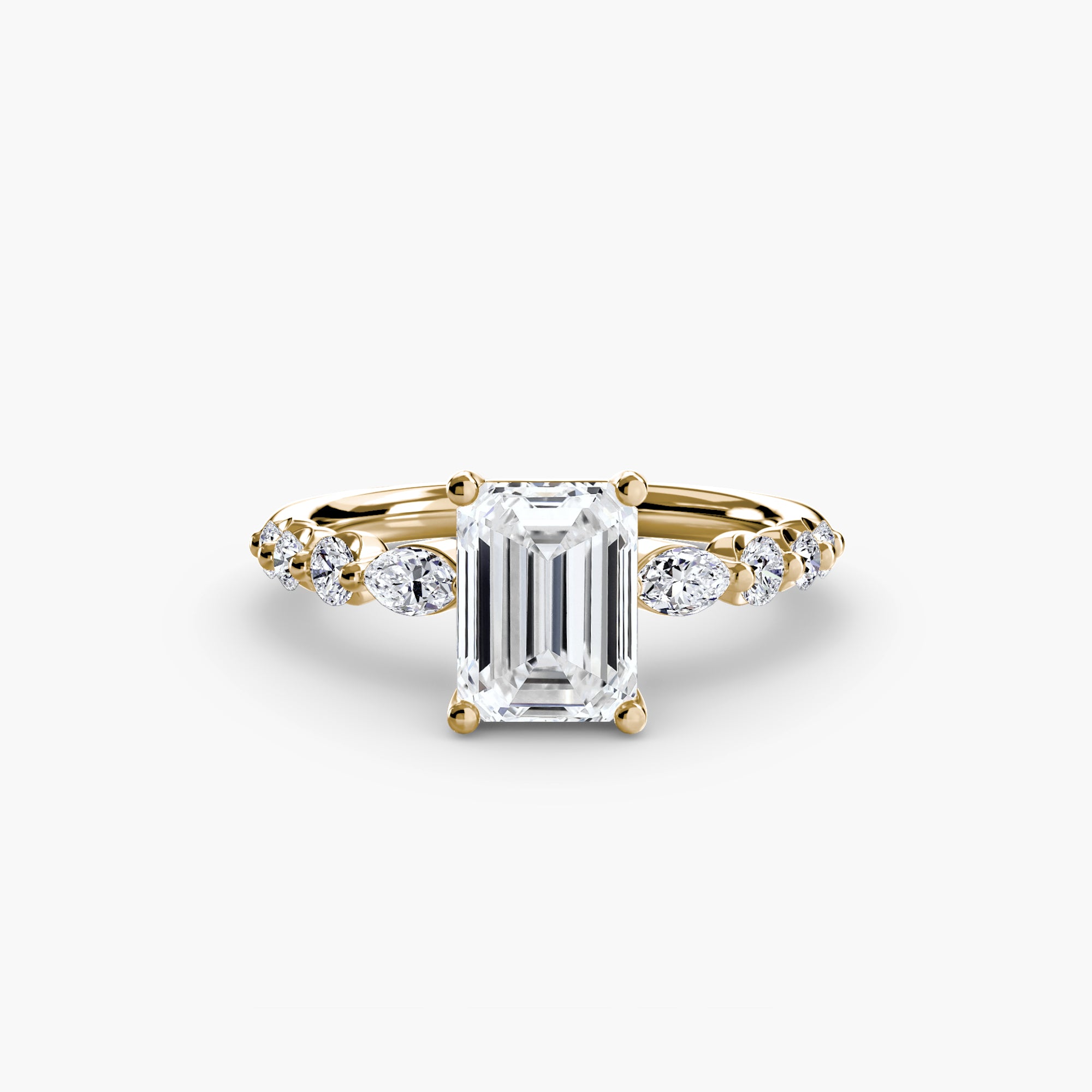 Anello a gradini con dettagli — montatura