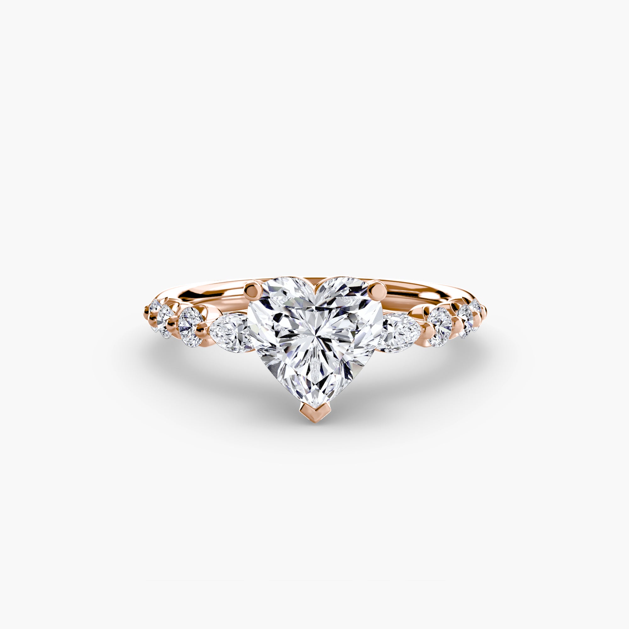 Anello a gradini con dettagli — montatura