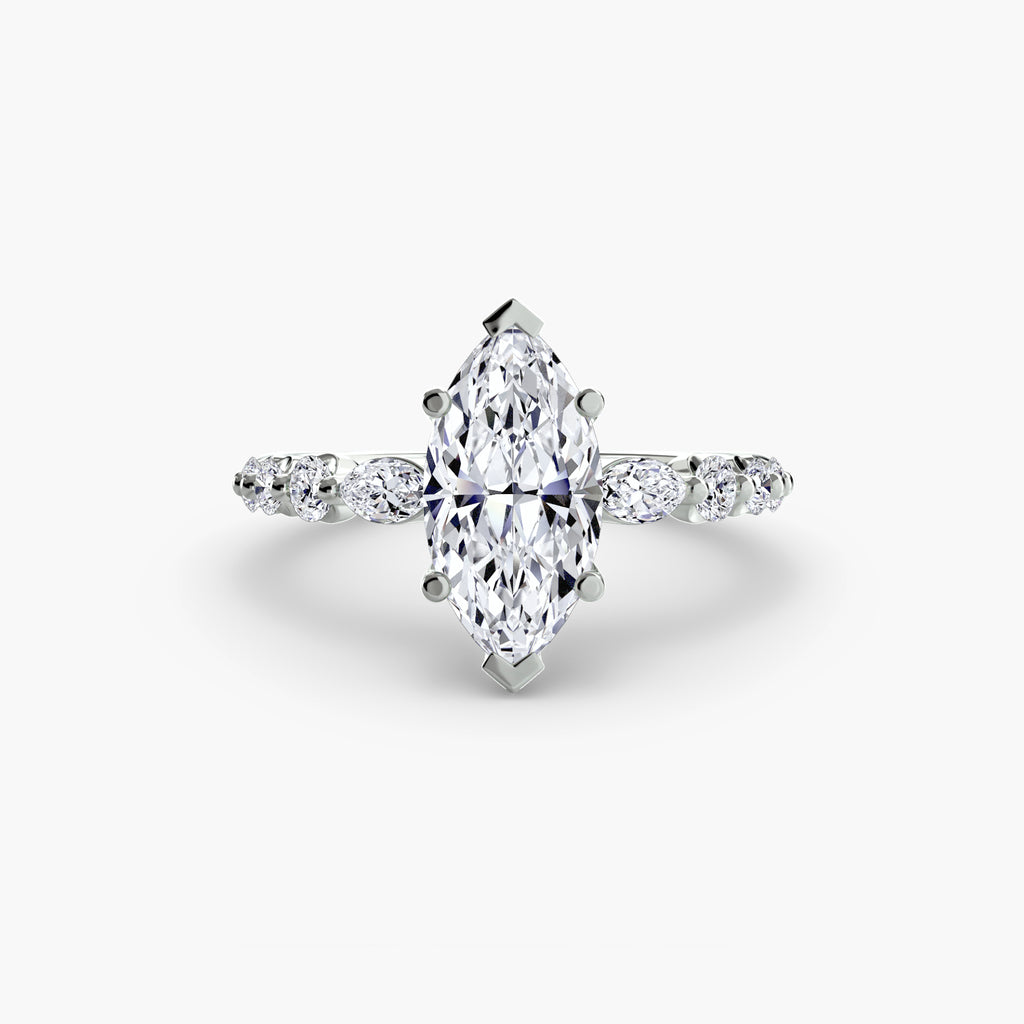 Anello a gradini con dettagli — montatura
