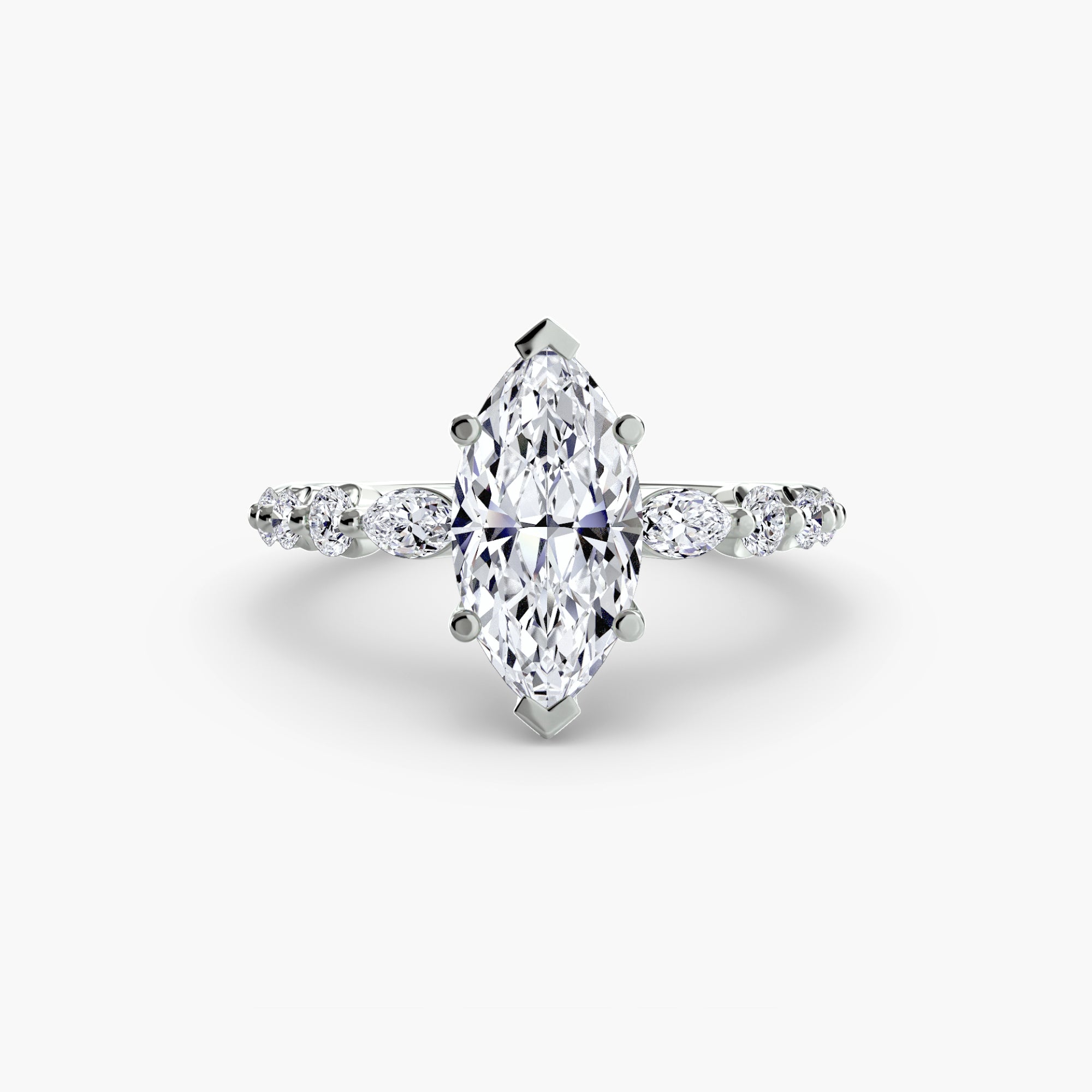 Anello a gradini con dettagli — montatura