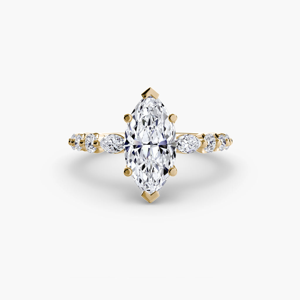 Anello a gradini con dettagli — montatura