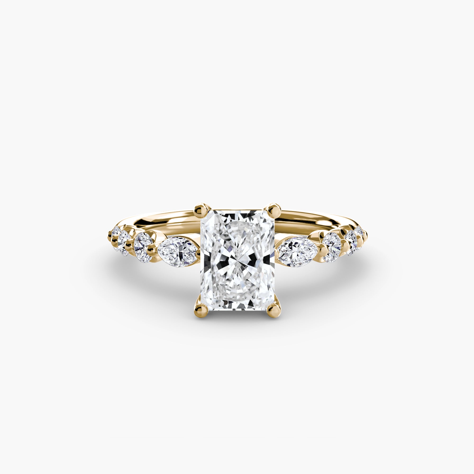Anello a gradini con dettagli — montatura