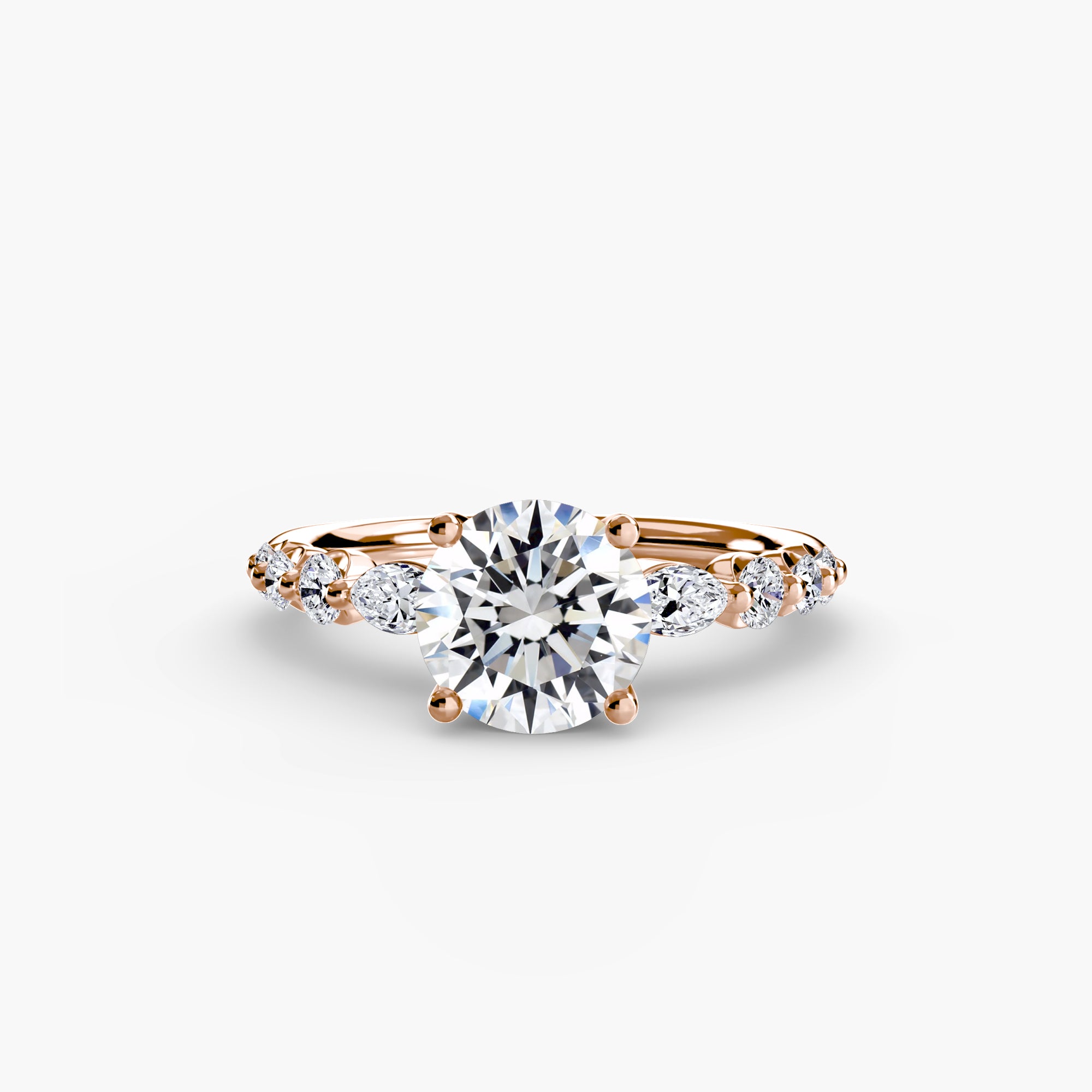 Anello a gradini con dettagli — montatura