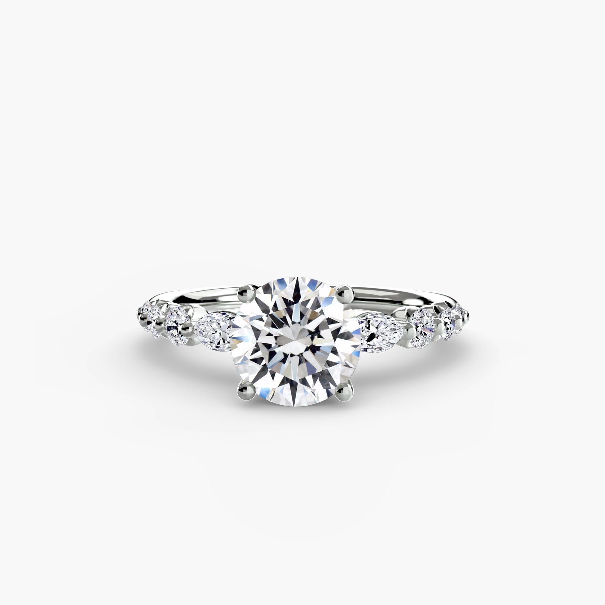 Anello a gradini con dettagli — montatura