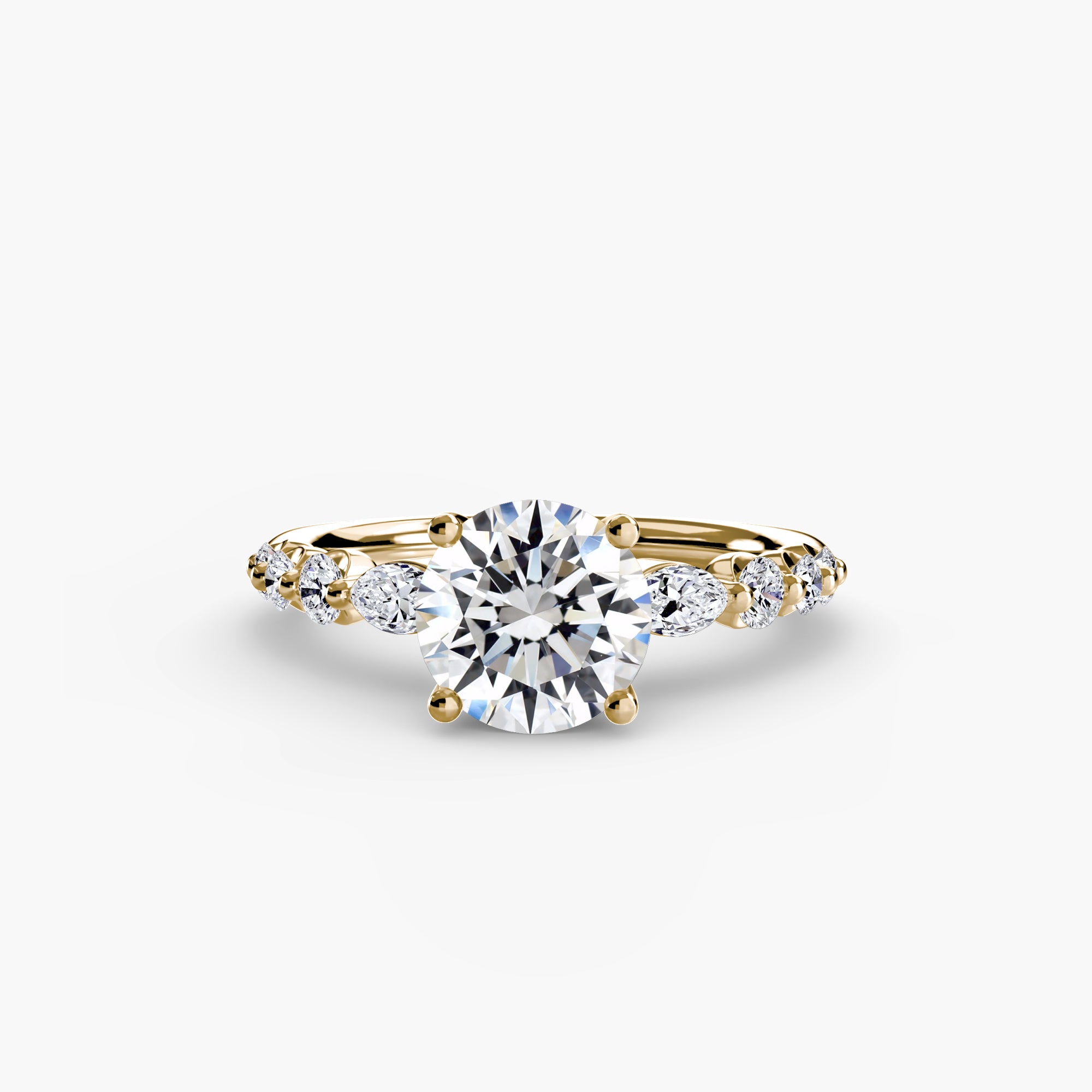Anello a gradini con dettagli — montatura