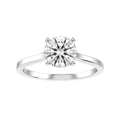 Round Lab-grown Diamond Bridal Ring — down
