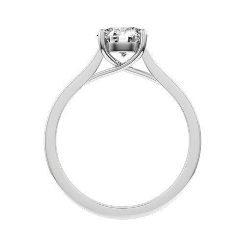 Round Lab-grown Diamond Bridal Ring — front