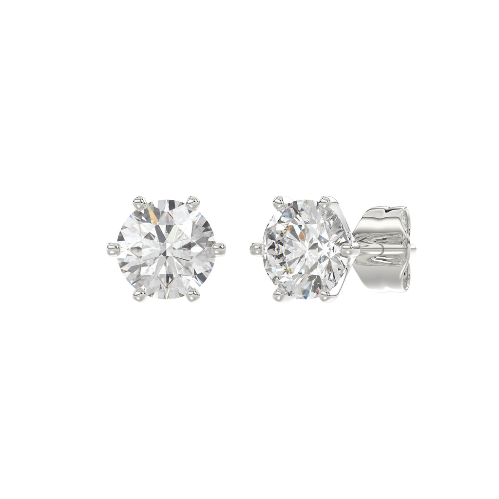 18K White Gold, angled view