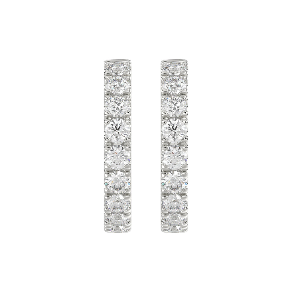 14K White Gold, angled view