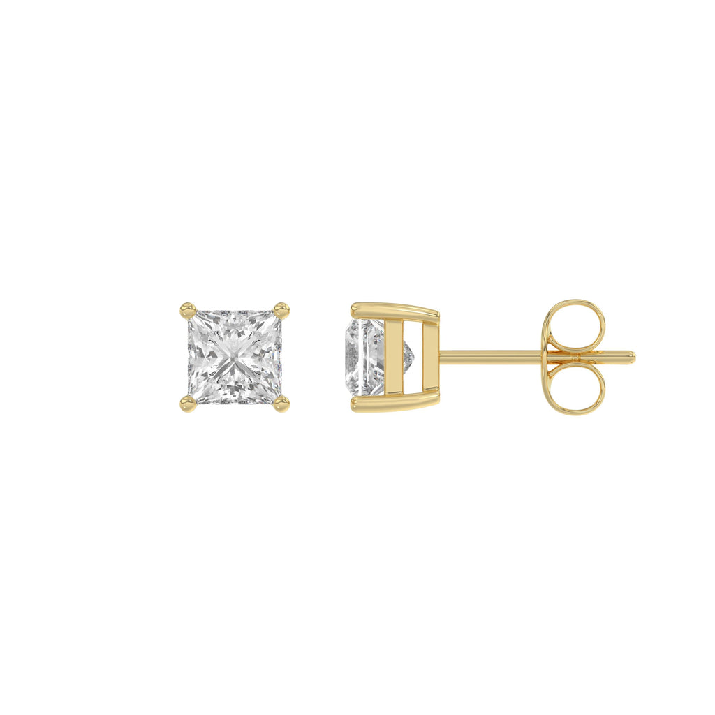 14K Yellow Gold, flat view