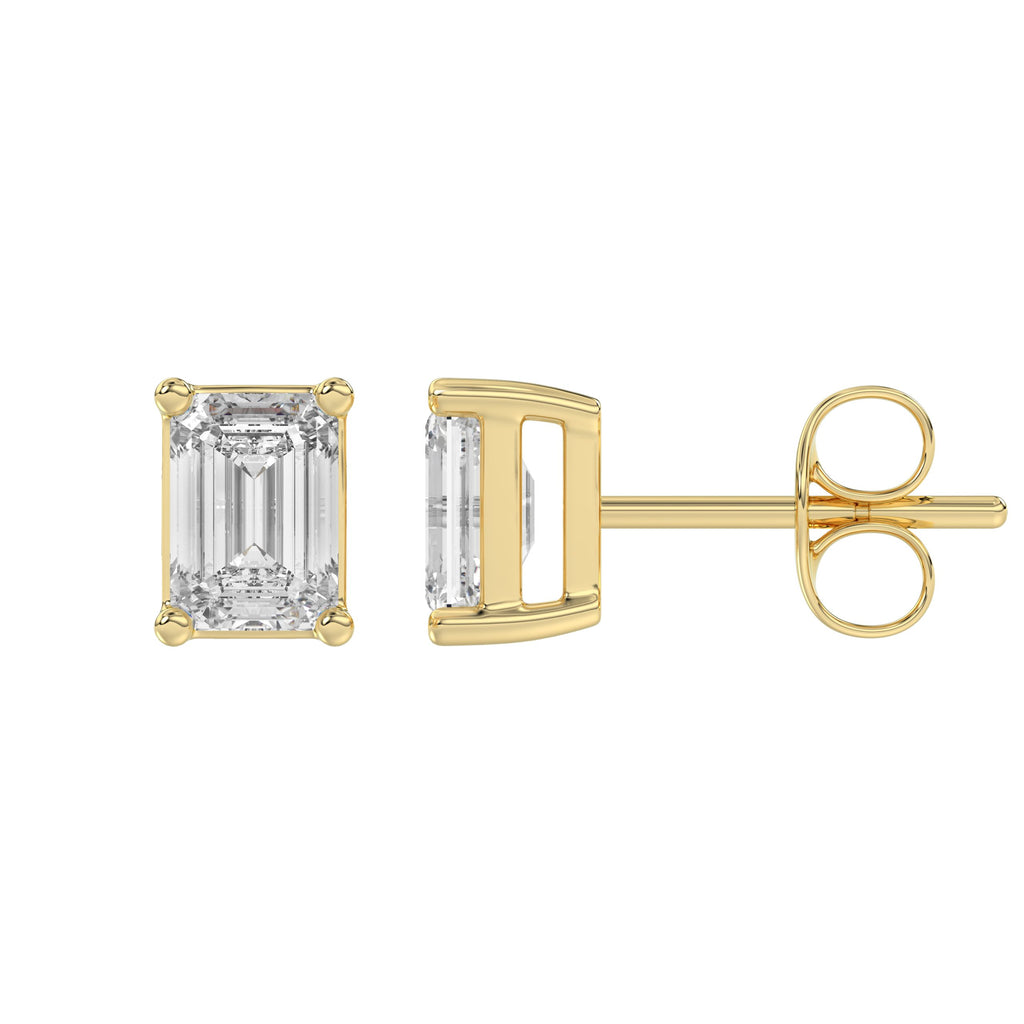 14K Yellow Gold, flat view