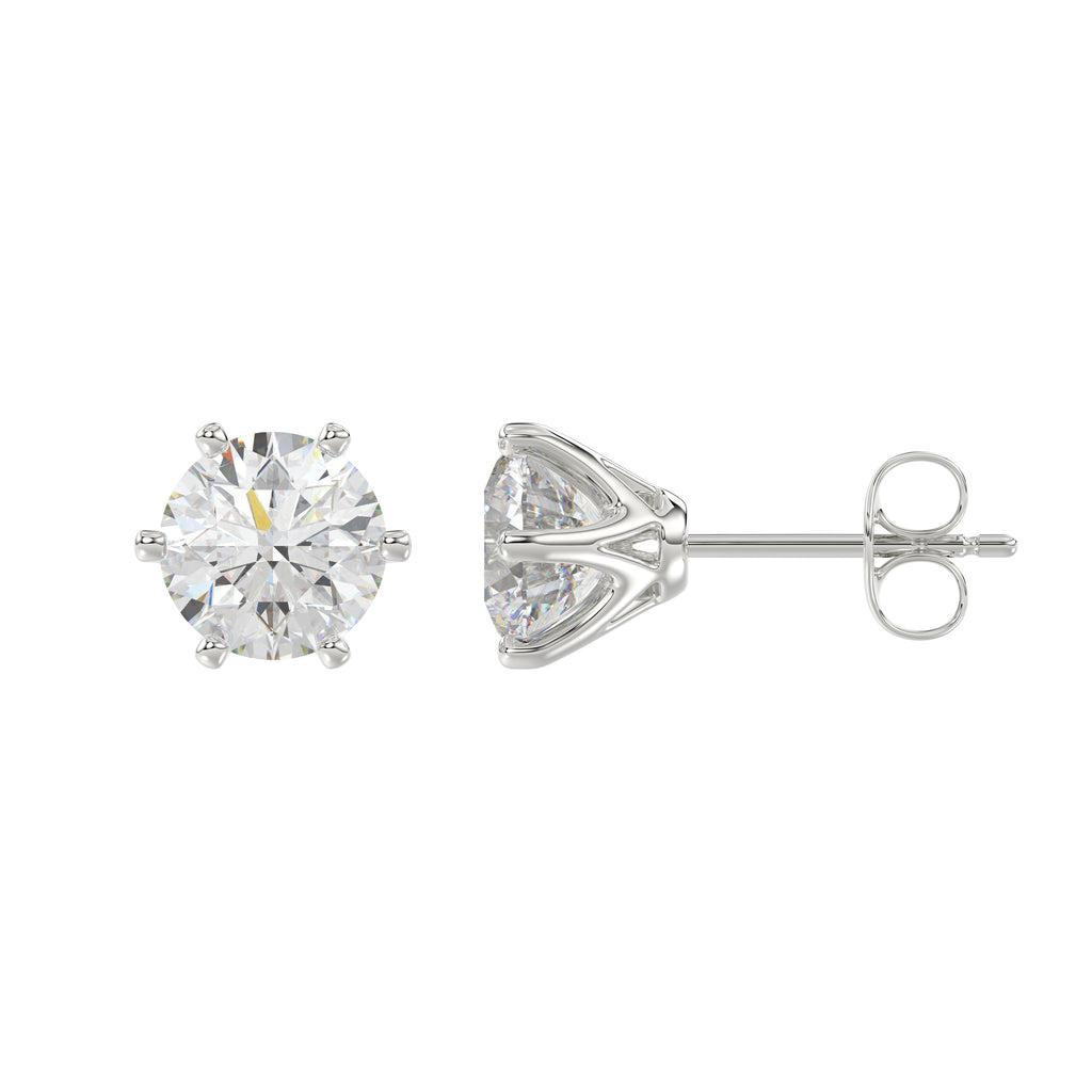 14K White Gold, flat view