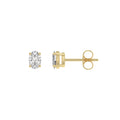 14K Yellow Gold, flat view