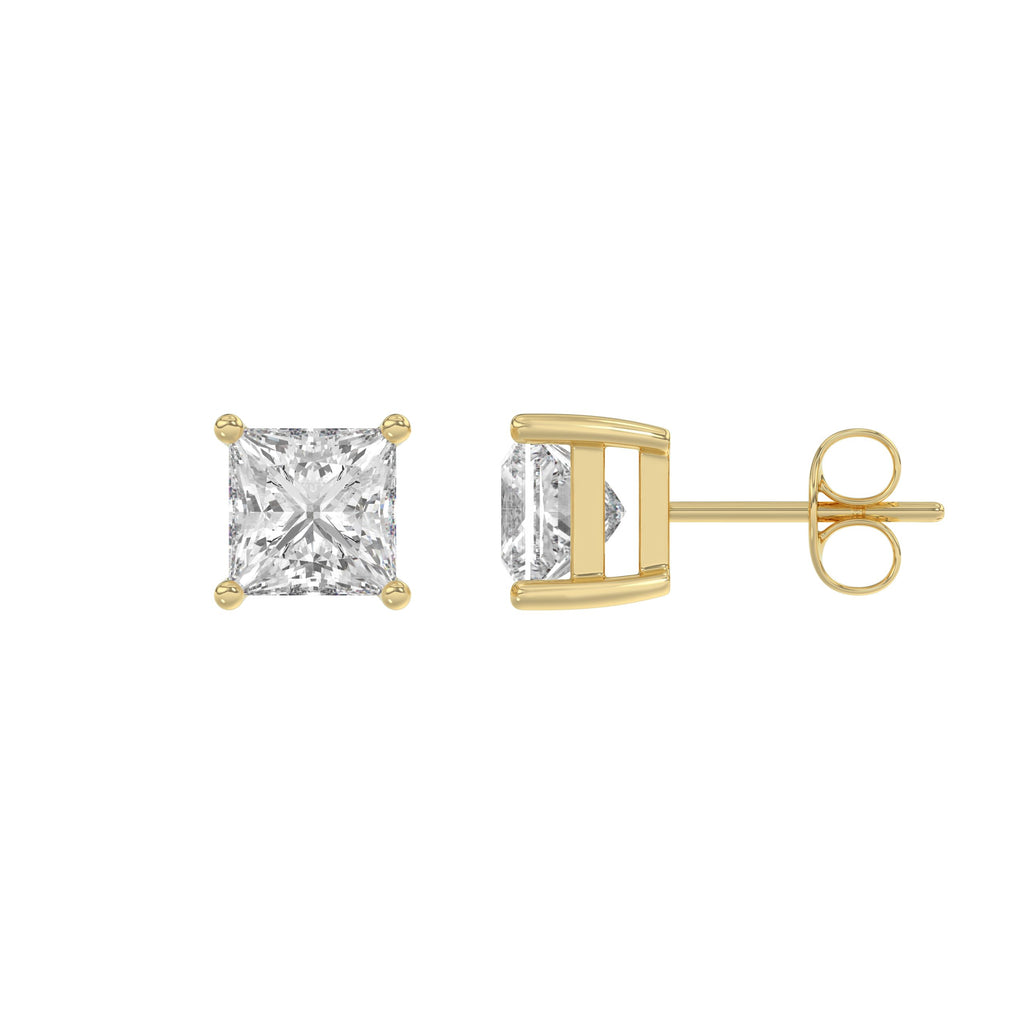 14K Yellow Gold, flat view