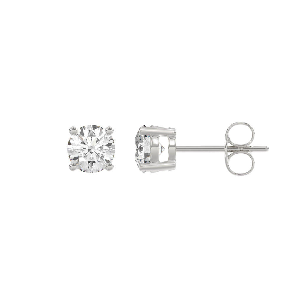 14K White Gold, flat view